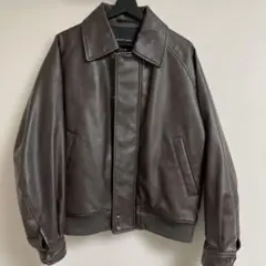 未使用級 ニコアンド シープスキン ダブルライダースジャケット L Schott N.Y.C SHEEP ONE STAR TALL RIDERS #217US (ショット