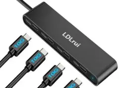 【3,080円➡1,000円】LDLrui USB-Cハブ 4ポート10Gbps