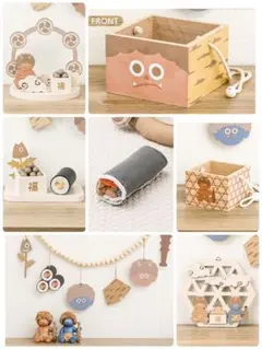 3COINS スリーコインズ　節分アイテム　7点セット