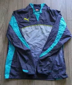 Puma ハーフジップ スポーツウェア ネイビー/ターコイズメンズoサイズ