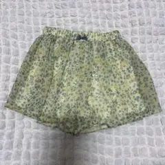 新品 ママラク バースデイ ボトムス ハーフパンツ スカパン キッズ 100cm