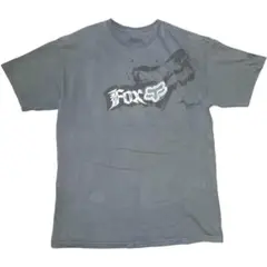 フォックス モトクロス アメカジ 半袖Tシャツ Mサイズ グレー