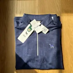 アダバット　 ネイビー ジッパーポロシャツ