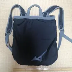 ナイロン製バックパック ブラック