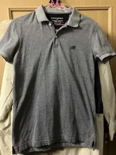 ★美品★バナナリパブリック ポロシャツ ブルーグレー/S