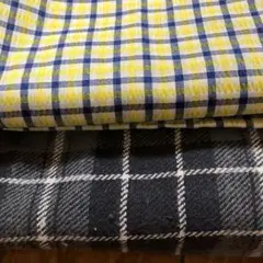 はぎれ2枚セット ウール サッカー