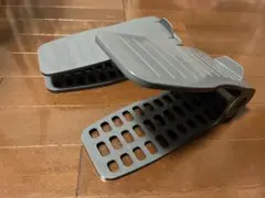 靴ラック シューズラック　折りたたみ式 グレー 　18個セット