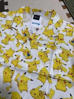 キッズ　130 140 ポケモン シャツ　半袖 ピカチュウ アロハ　新品　ポケッ