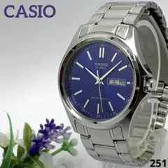 【電池交換済】251 CASIO カシオ メンズ 腕時計 カレンダー デイデイト