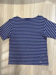 BEAUTY &YOUTH ×ORCIVAL 青白ストライプ Tシャツ サイズ4