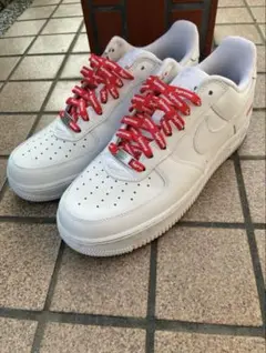 Nike Air Force 1 Supreme レッドシューレース