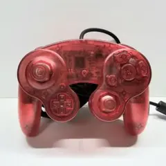 ゲームキューブコントローラー　GCコン　クリアレッド　カスタム