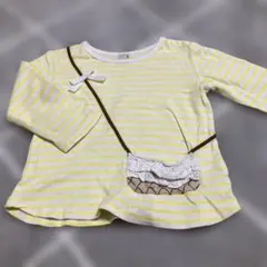 プティマイン Tシャツ　七分袖　ポシェット　130cm