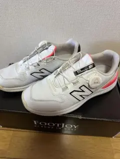 New Balance FOOTJOY ゴルフシューズ ホワイト/ピンク