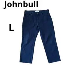 【美品】Johnbull ジョンブル チノパン L ネイビー 濃紺 21567