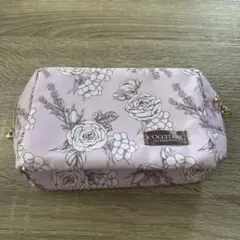 L'OCCITANE 花柄ポーチ ピンク