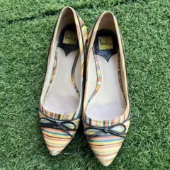 PaulSmith ポールスミス　パンプス　マルチストライプ シューズ36