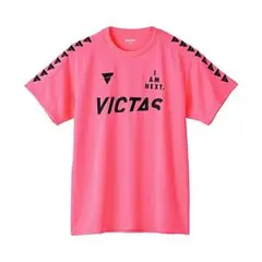 新品★。:*☆１点のみ Ｓサイズ ピンク 男女兼用 ヴィクタス Tシャツ 卓球