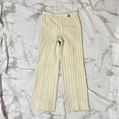 [80s France製]高級 Lanvin Paris ストライプ スラックス
