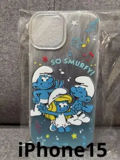 【新品未使用】smurfs iPhoneケース　iPhone15