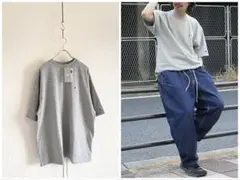 未使用タグ付 ビームス別注 チャンピオン Big Fake Tee グレー