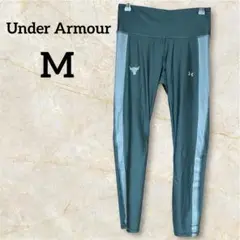 Under Armour ダークグリーン レギンスフィットネスタイツ【M】