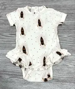 【美品】ケイトクイン ロンパース フリル 6-12m ベビー服　女の子　海外服
