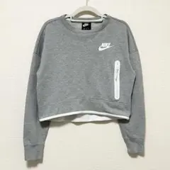 NIKE トレーナー スウェット クロップド 短丈 Mサイズ グレー