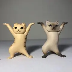 ネコのペンおき 垂れ耳•長毛ver. 2体セット