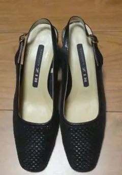 メッシュ バックベルトパンプス RIZ