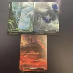 久遠の終端　ギャラクシーfoil 土地3枚セット