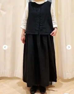 サマンサモスモス 【Cross×Linen】並びボタンベスト
