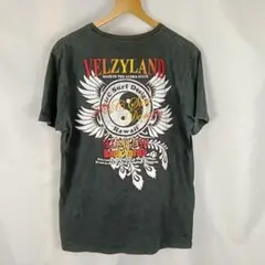 TOWN & COUNTRY　プリント　Tシャツ　LL　黒　炭黒　B3277