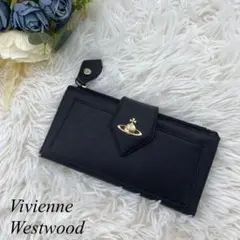 美品✨ヴィヴィアンウエストウッド 長財布 ピッコラペレッテリア オーブ 黒