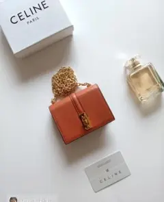 CELINE オレンジミニバッグ