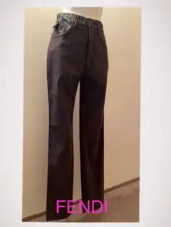 FENDI ストレートパンツ ブラウン