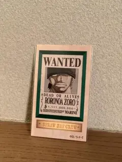 ワンピース　ロロノア・ゾロ　限定ステッカー