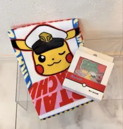 スリーコインズ ポケットモンスター 限定コラボ タオルハンカチ ピンバッジ 新品