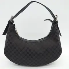 CELINE セリーヌ マカダム柄 ロゴマーク ワンショルダーバッグ ブラック