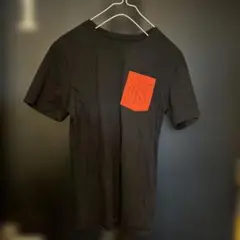 NIKE Tシャツ Mサイズ 黒/オレンジ ポケット付き