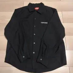 【CONVERSE コンバース 】ブラック 長袖シャツ L 美品　カジュアル　秋