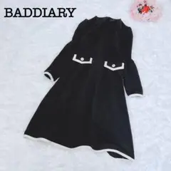 BADDIARY 黒 ワンピース S シンプル　春服　軽い　動きやすい　かわいい