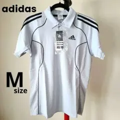 【新品タグ付き】adidas アディダス グレーライン ポロシャツメンズ M