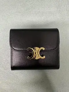 CELINE ブラック 三つ折り財布