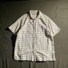 90s AIPA SARF BOARD 立体　コットン　ボックス　半袖シャツ　L