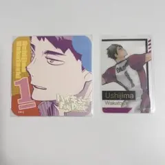 ハイキュー ファンパーク 牛島若利 アートコースター クリアカード