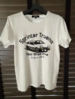 スプリンタートレノ AE86 Tシャツ S 白　ホワイト