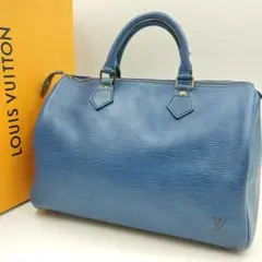 LOUIS VUITTON スピーディ30 エピ トレドブルー ハンドバッグ