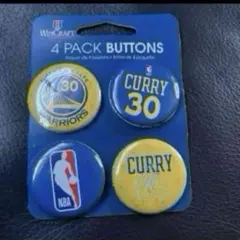 新品 NBA ゴールデンステート ウォリアーズ グッズ 缶バッジ CURRY