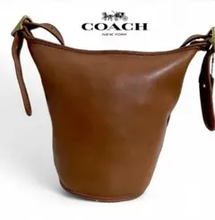 COACH オールドコーチ レザー ショルダー　バケツ型 ダッフル 9953